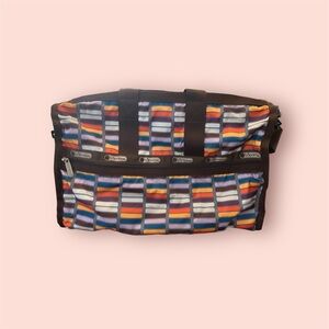 Le Sportsac Weekend or Gym Bag with Small pouch